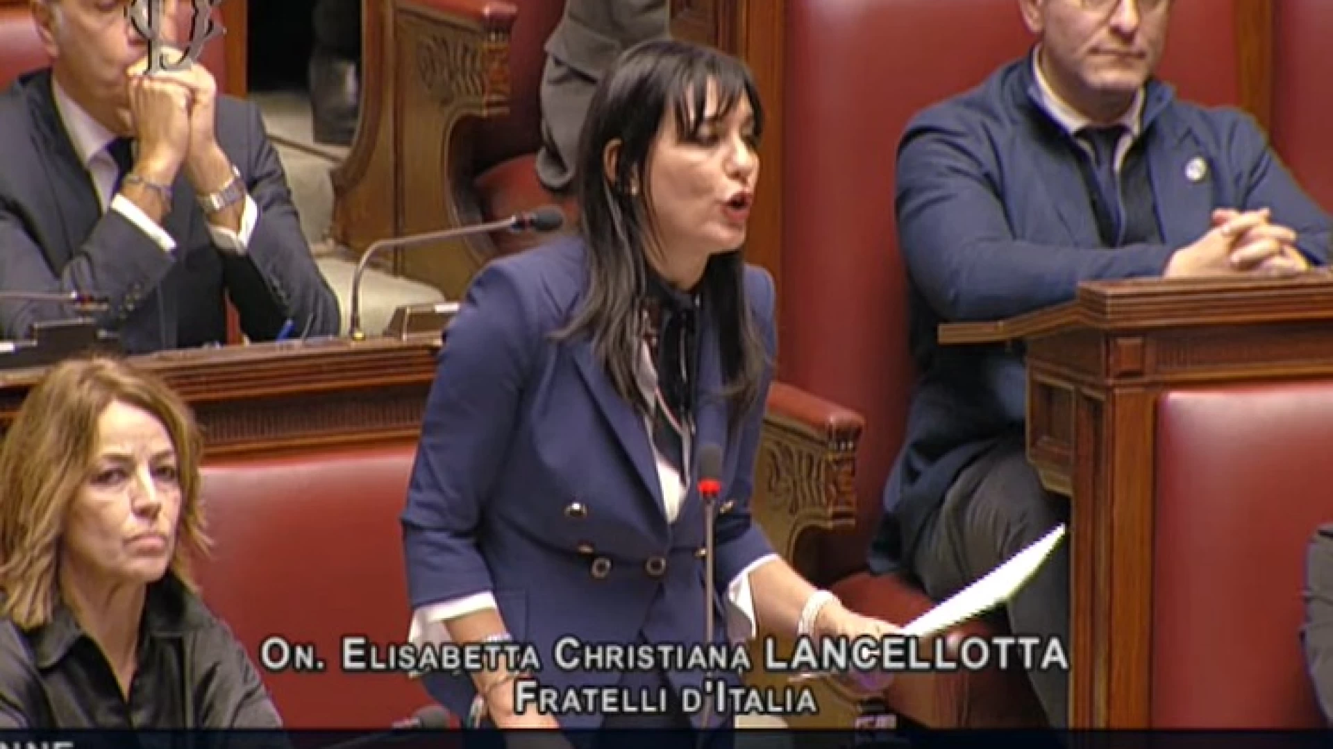 L’Onorevole Lancellotta ed il suo primo intervento alla Camera Dei Deputati. Ricordata anche la 36enne molisana Romina De Cesare di Cerro al Volturno.
